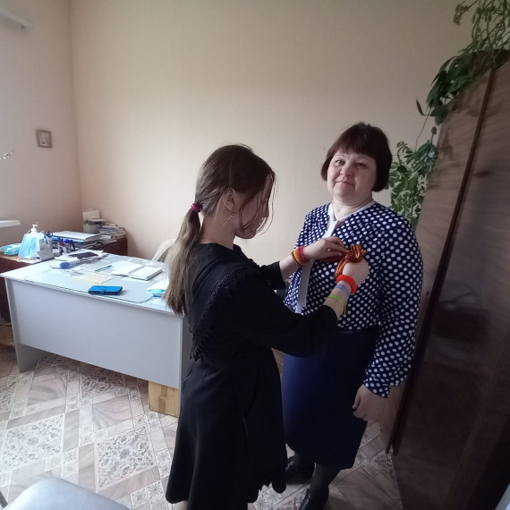 Акция "Георгиевская ленточка"_МБОУ "Красинская СОШ".
